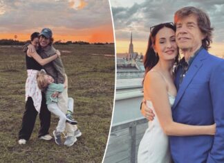 Mick Jagger celebrates 80th birthday with hug from 6-year-old son
