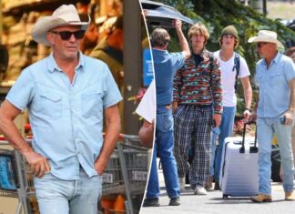 Newly-single Kevin Costner reunites with his kids in Aspen amid bitter divorce