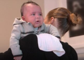See Khloe Kardashian and Tristan Thompson Cuddle Baby Boy Tatum