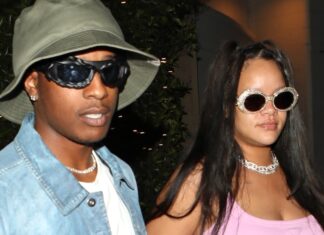 Rihanna Bare Baby Bump in Barbiecore Style on Date With A$AP Rocky