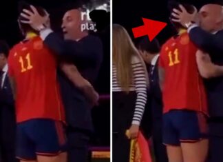 Spain's Football President Kisses Women's Team Player On Lips After World Cup Win