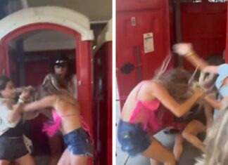 Girls Get In Wild Porta-Potty Brawl At Morgan Wallen Show Inside MLB Stadium