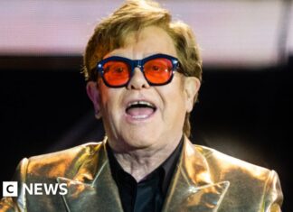 Elton John: Singer, 76, spends night in hospital after fall at French villa