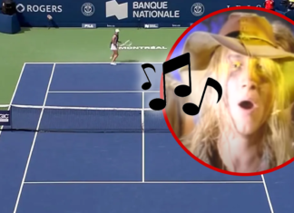 'Cotton Eye Joe' Blasts Through Stadium During Montreal Tennis Match