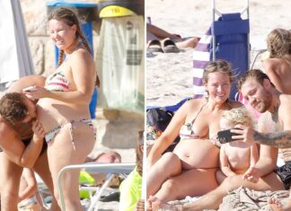 Conor McGregor Kisses Dee Devlin's Baby Bump During Beach Day With Family