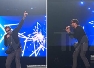 Jimmy Fallon Performs at Jonas Brothers Concert, Rocks Yankee Stadium