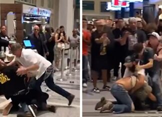 Fans Brawl after Jake Paul, Nate Diaz Boxing Match