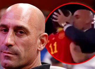 Spanish Soccer President Suspended for 90 Days After Kissing Player