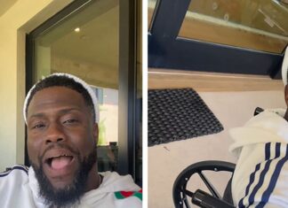 Kevin Hart Says He's In Wheelchair After Tearing Muscles Racing Former NFL Player