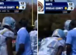 H.S. Football Coach Arrested For Punching Player On Sideline, Caught On Video