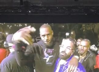 LeBron And Bronny James Walk Out With Drake At L.A. Concert
