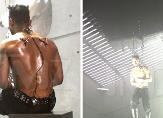 Miguel Puts on Wild Body Suspension Show in Los Angeles
