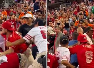 49ers Fans Get In Massive Brawl at Preseason Game, One Knocked Out