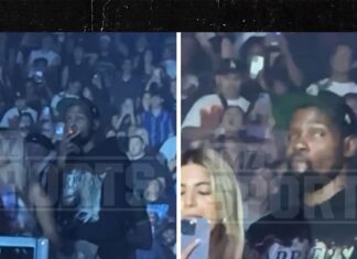 Kevin Durant Sparks Up At Drake Concert