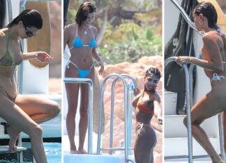 Kendall Jenner, Hailey Bieber and Lori Harvey Bikini Yacht Party in Mexico