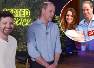Prince William roasts his own bald head while serving burgers to fans