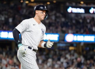 Yankees snap losing streak, Aaron Judge homers three times vs. Nationals