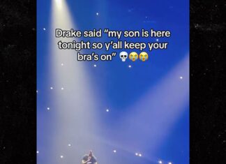 Drake Tells Crowd at Concert Not to Throw Bras Because Son Adonis is Present