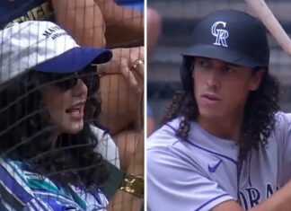 Vanessa Hudgens Cheers On Fiancé Cole Tucker At Rockies Game