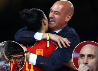 Spain’s soccer president sorry for kissing World Cup star