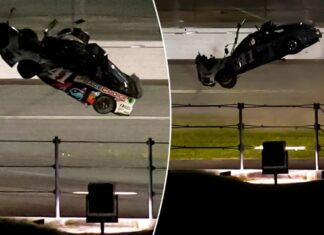 NASCAR driver Ryan Preece flips 10 times in violent crash during Coke Zero Sugar 400