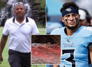 NFL player Caleb Farley pays tribute to his father, Robert Farley, after house explosion