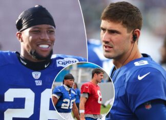 Daniel Jones’ ‘swagger has grown’ as Giants’ leader: Saquon Barkley