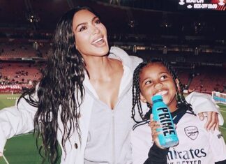 Kim Kardashian's Son Saint West Takes a Leap During Family Lake Outing