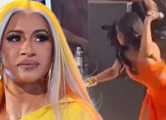 Cardi B Happy She Threw Mic in Vegas, Says Fan Threw Ice On Purpose