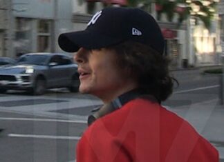 Timothée Chalamet Flashes a Smile When Asked About Romance With Kylie Jenner