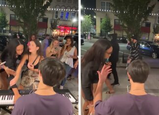 Woman Smashes Street Performer's Piano to the Ground During Billy Joel Song