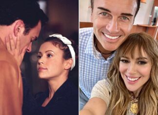 Alyssa Milano, Julian McMahon Have ‘Charmed’ Reunion in Paris: Photo
