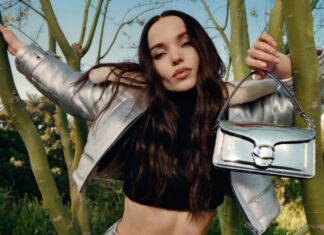 Dove Cameron Shines in Coach’s New Metallic Collection: Shop Here