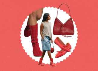 Red Accessories Are the Key to Fall Dressing
