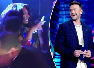 Megan Thee Stallion appears to argue with Justin Timberlake backstage at VMAs 2023