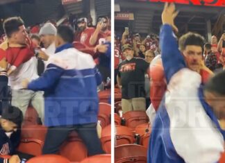 49ers Fans Bloodied In Wild Fight With Giants Supporters After 'TNF' Game