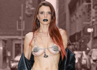 What did Julia Fox wear at NYFW to cause such controversy — and how did she respond?