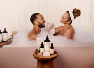 John Legend & Chrissy Teigen Star in Sudsy New Campaign for His Loved01 Skincare Brand