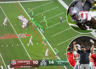 Why Notre Dame only had 10 players on field for final play vs. Ohio State