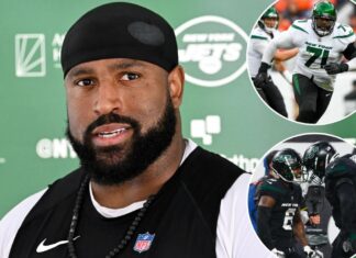 Jets’ Duane Brown on injury return, protecting Aaron Rodgers