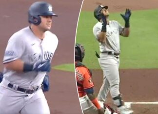 Jasson Dominguez homers in first Yankees at-bat in magical moment