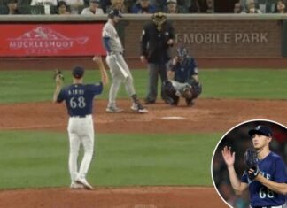 Mariners’ George Kirby gets hit by ball thrown back onto field by fan