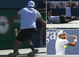 Matteo Berrettini’s US Open run ends with awful ankle injury