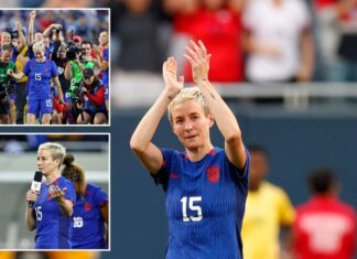 Megan Rapinoe protests national anthem in her final USWNT game
