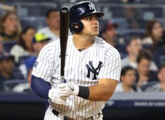 Jasson Dominguez scratched from Yankees lineup with elbow inflammation