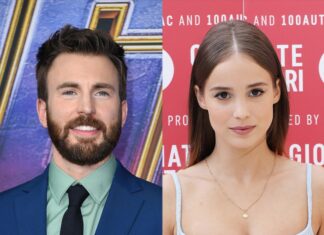 Chris Evans and Wife Alba Baptista Attend Star-Studded Holiday Party