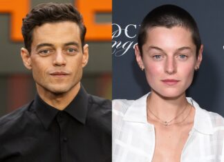 Rami Malek and Emma Corrin Confirm Their Romance With a Kiss