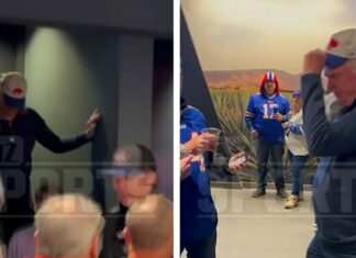 Christopher 'Shooter McGavin' McDonald Appears Wasted At Bills Game