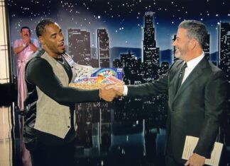 Former pro ball player Rashad Jennings spins gameshow gaffe into comedy gold on ‘Jimmy Kimmel Live’