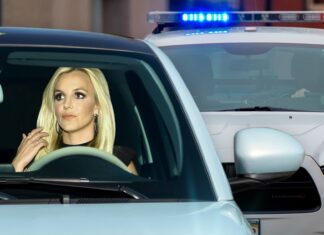 Britney Spears Pulled Over by Cops for Improper Turn Over Double Lines